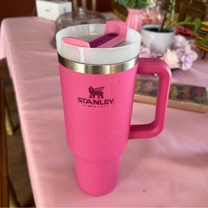 Stanley Hot Pink Travel Tumbler with Handle